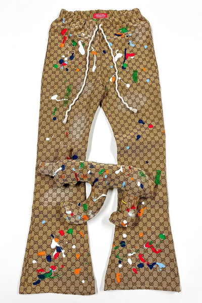 PAINTED GG MONOGRAM FLARE + DRACO