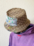 SPLATTERED GG/DENIM BUCKET